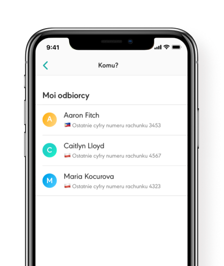 Aplikacja Azimo na iOS/Apple na ekranie iPhone'a